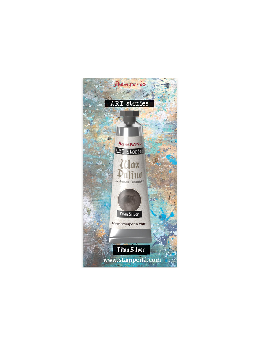 Cire Patinée Argent Métallique 40ml - STAMPERIA