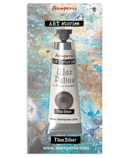 Cire Patinée Argent Métallique 40ml - STAMPERIA