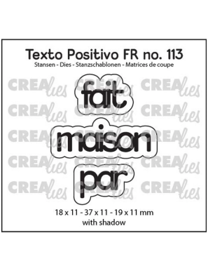 Die Crealies Texto Positivo Fait maison par POSFR113