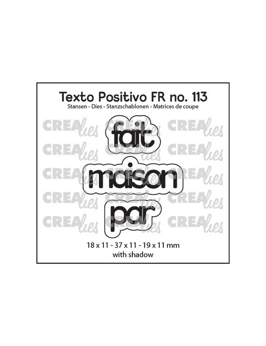 Die Crealies Texto Positivo Fait maison par POSFR113