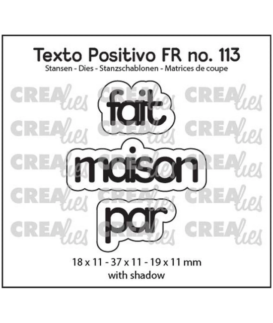 Die Crealies Texto Positivo Fait maison par POSFR113