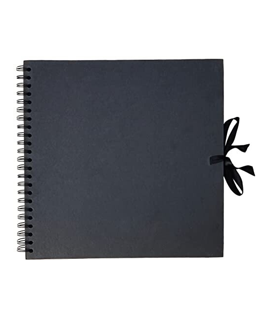 Album Scrapbooking Noir 30x30 cm 40 Feuilles | Artemio