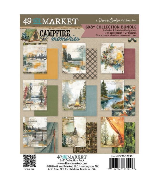 49 and Market Campfire Memories – Collection Pack 6 x 8 pouces