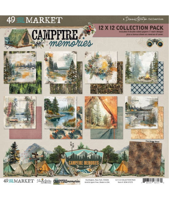 49 and Market Campfire Memories – Collection Pack 12 x 12 pouces