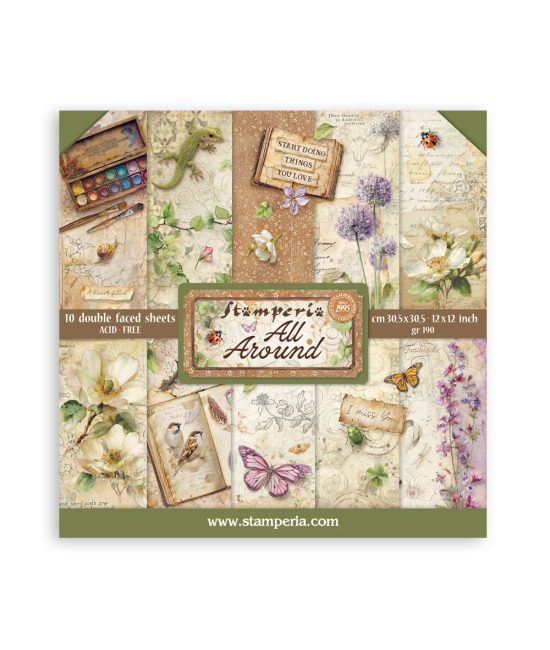 Stamperia All Around – Papier Scrapbooking 30,5 x 30,5 cm