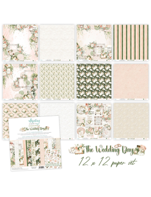Mintay The Wedding Day – Papier Scrapbooking Mariage 30,5 x 30,5 cm
