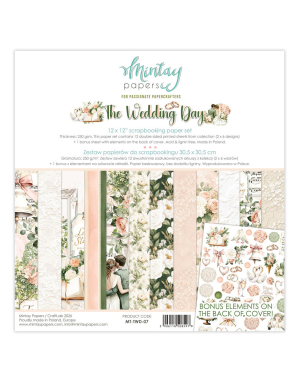 Mintay The Wedding Day – Papier Scrapbooking Mariage 30,5 x 30,5 cm