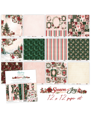 Mintay Season of Joy – Papier Scrapbooking Noël 30,5 x 30,5 cm