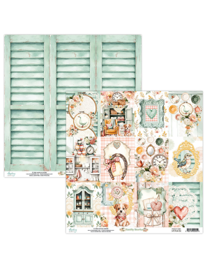 Mintay Papers Family Stories – Bloc papier scrapbooking 20,5 x 20,5 cm