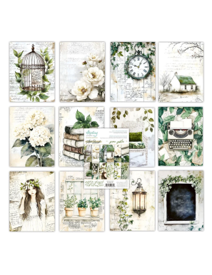 Mintay Papers Green Gables – Art Journal Paper Pad 6 x 8 pouces