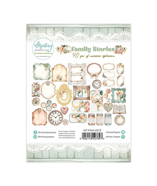 Mintay Family Stories – Paper Ephemera 40 Pièces