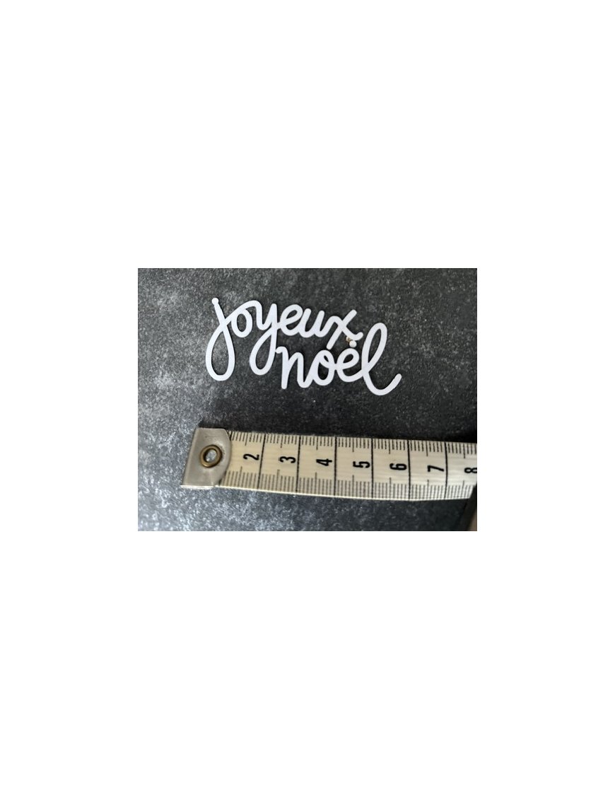 Découpe papier "Joyeux Noël"