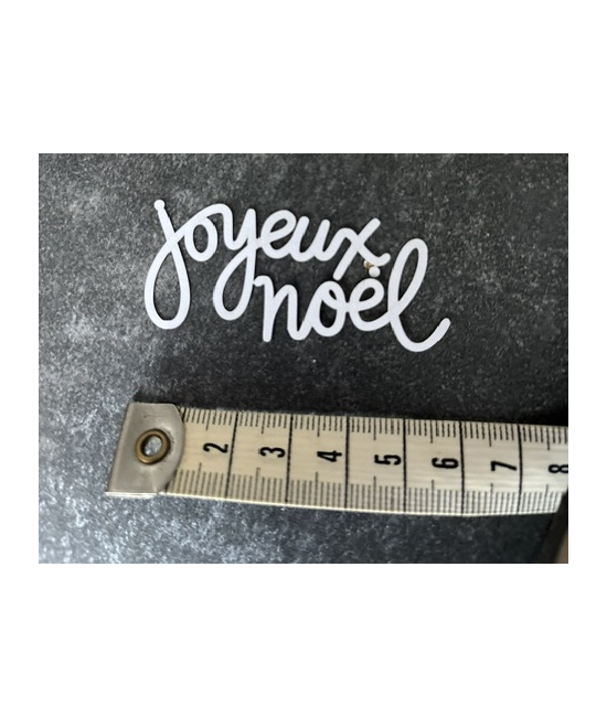 Découpe papier "Joyeux Noël"