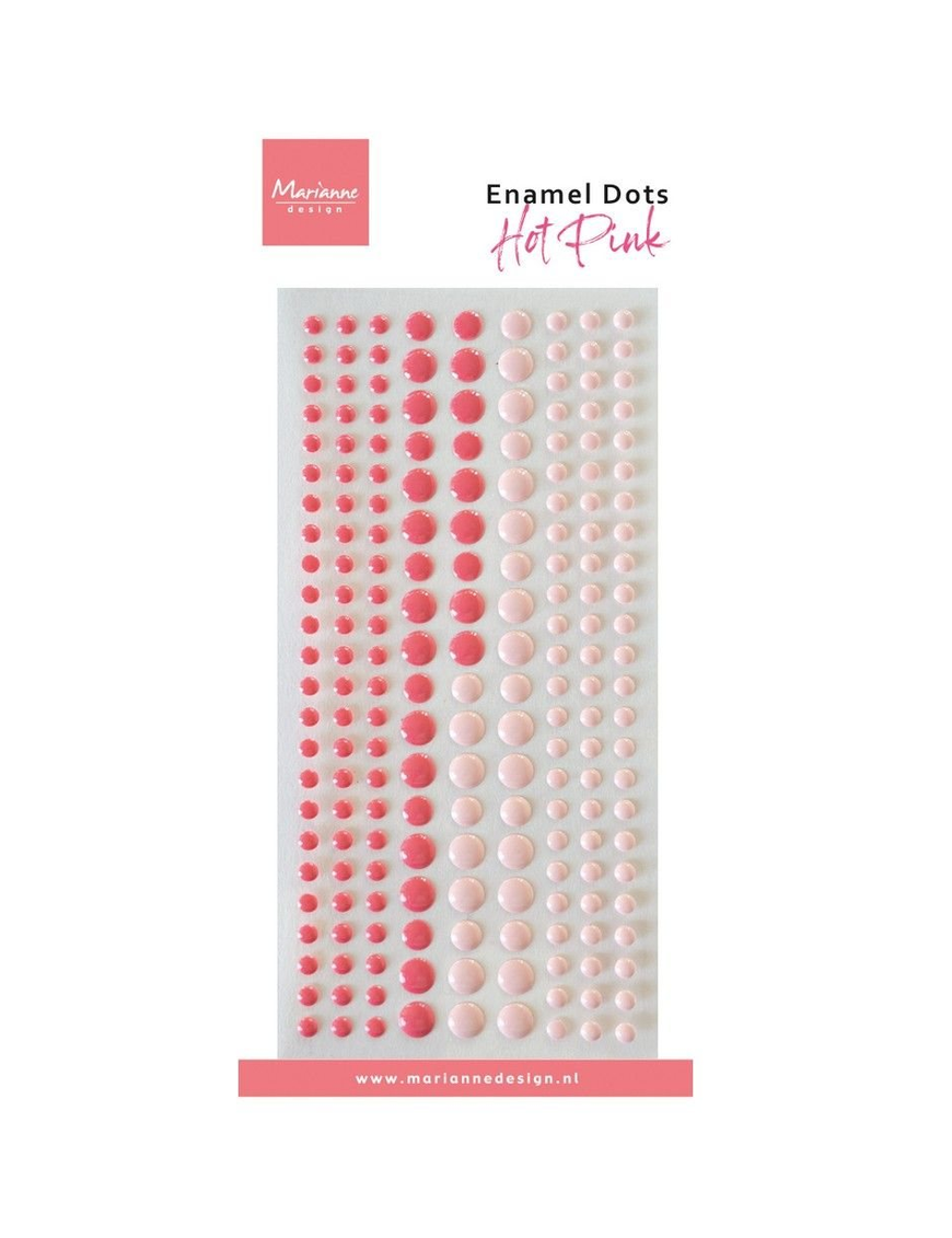 Enamel Dots Hot Pink Marianne Design PL4539