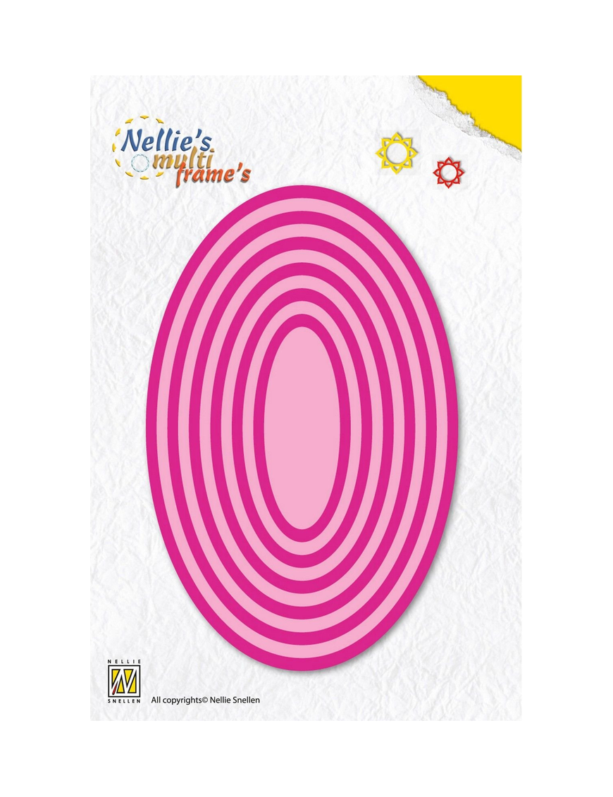 Dies Ovales Nellie's Choice – 12 Matrices Scrapbooking