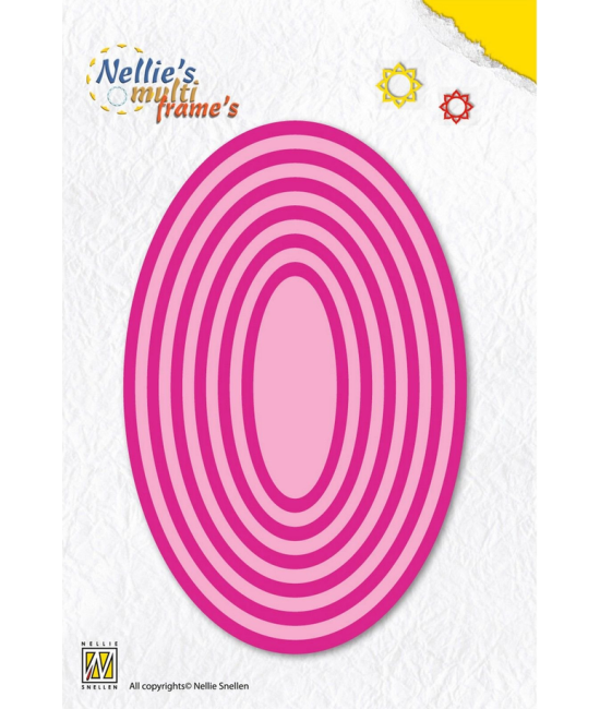 Dies Ovales Nellie's Choice – 12 Matrices Scrapbooking