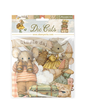 Stamperia Cozy Family Die Cuts Assorted