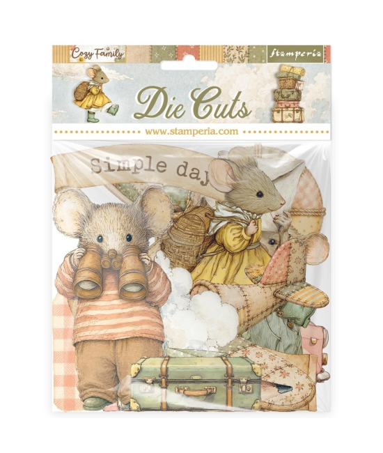 Stamperia Cozy Family Die Cuts Assorted