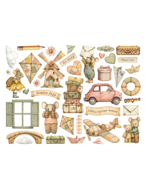 Stamperia Cozy Family Die Cuts Assorted