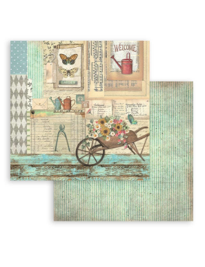 Papier Scrapbooking Garden 20x20 cm – Stamperia