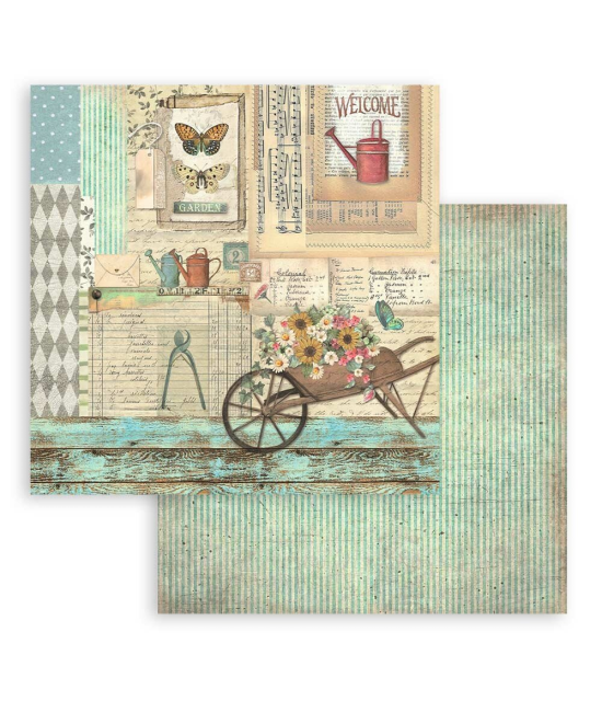Papier Scrapbooking Garden 20x20 cm – Stamperia