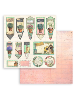 Papier Scrapbooking Garden 20x20 cm – Stamperia