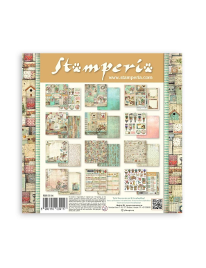 Papier Scrapbooking Garden 20x20 cm – Stamperia