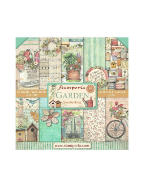 Papier Scrapbooking Garden 20x20 cm – Stamperia