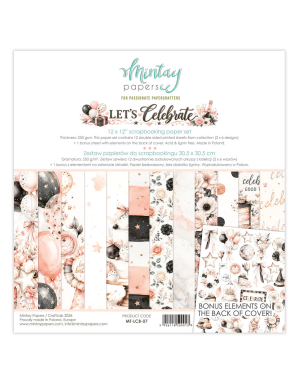 Let's Celebrate – Bloc de papiers scrapbooking Mintay Papers