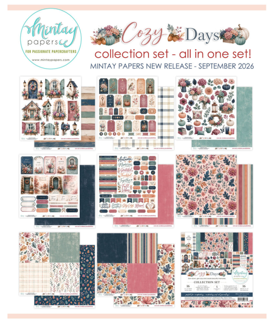 Papier Scrapbooking Cozy Days 30x30 – Mintay Papers