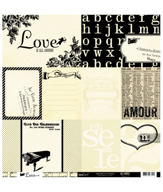 papier scrapbooking alliance kesi'art