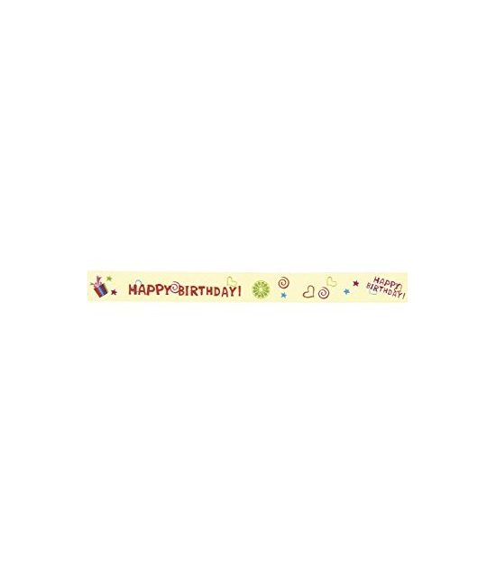 Masking tape happy birthday RAYHER 15mm x 15m