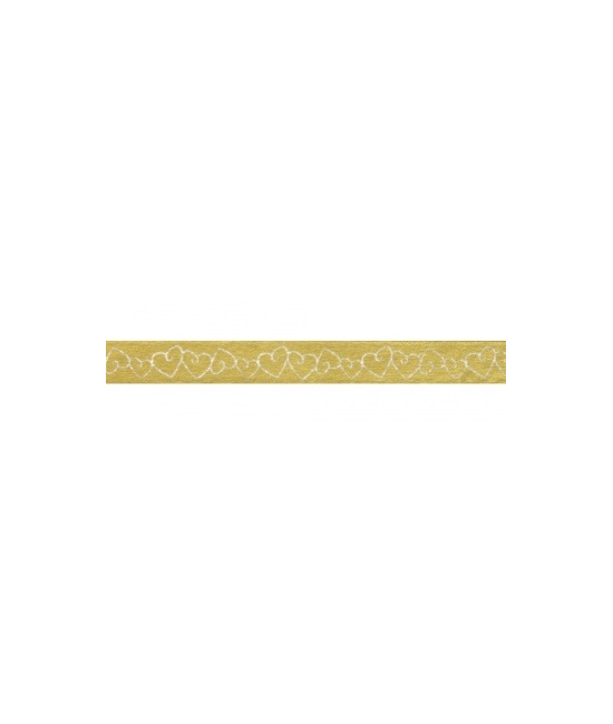 Masking tape coeurs dorés RAYHER 15mm x 15m