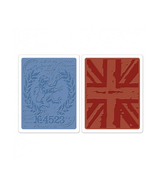 2 classeurs d'embossage LONDON Tim Holtz