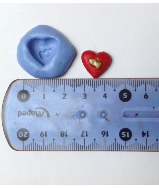 moule en silicone coeur
