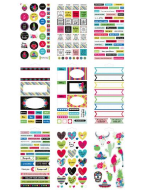 Livret de 30 feuilles de stickers "Viva la vida" ARTEMIO