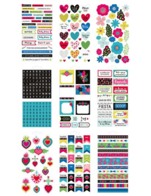 Livret de 30 feuilles de stickers "Viva la vida" ARTEMIO