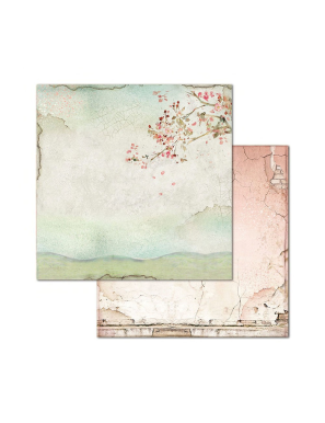 Pochette de 10 feuilles recto verso House of roses Stamperia