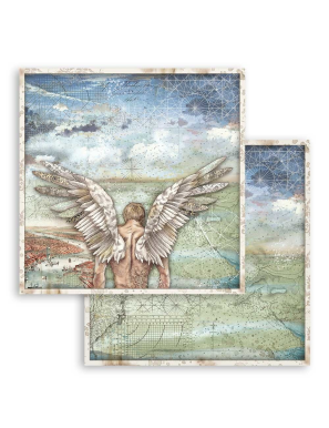 Pochette de 10 feuilles recto verso Sir vagabond Stamperia