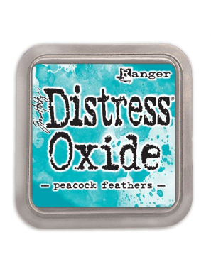 Encre Distress Oxide Peacock feathers RANGER