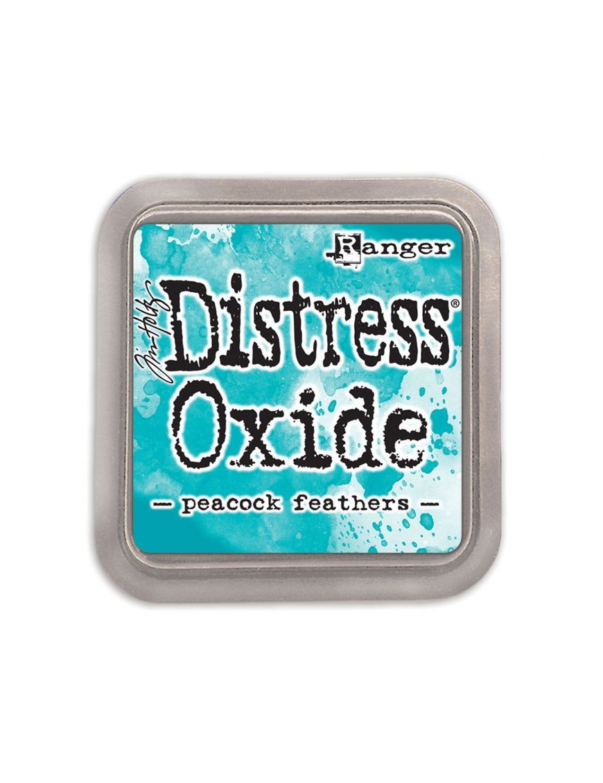 Encre Distress Oxide Peacock feathers RANGER