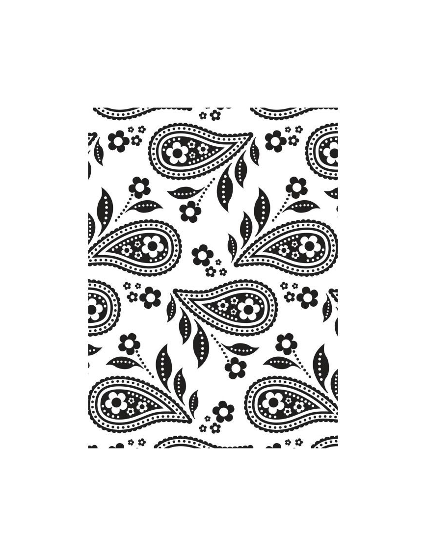 Die classeur d'embossage paisley