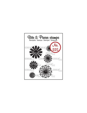 Tampon transparent CREALIES Bits & Pieces n°225 petites fleurs