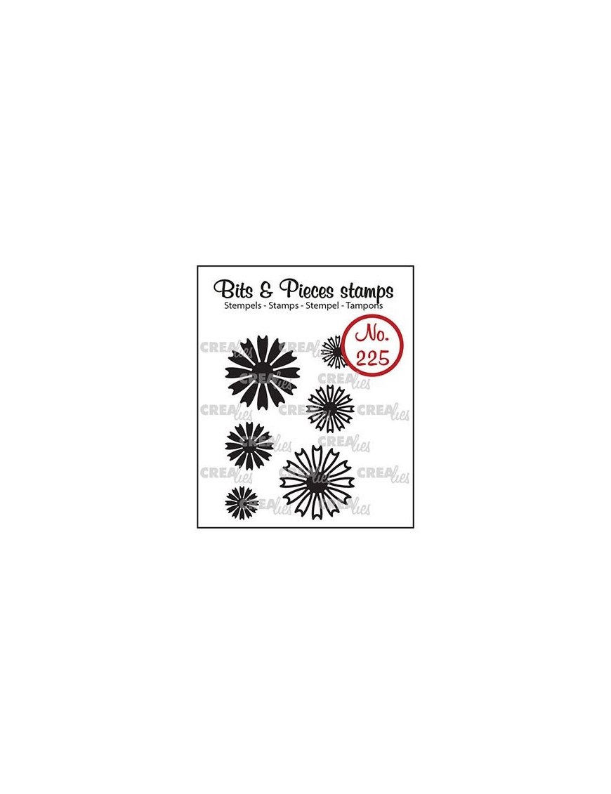Tampon transparent CREALIES Bits & Pieces n°225 petites fleurs