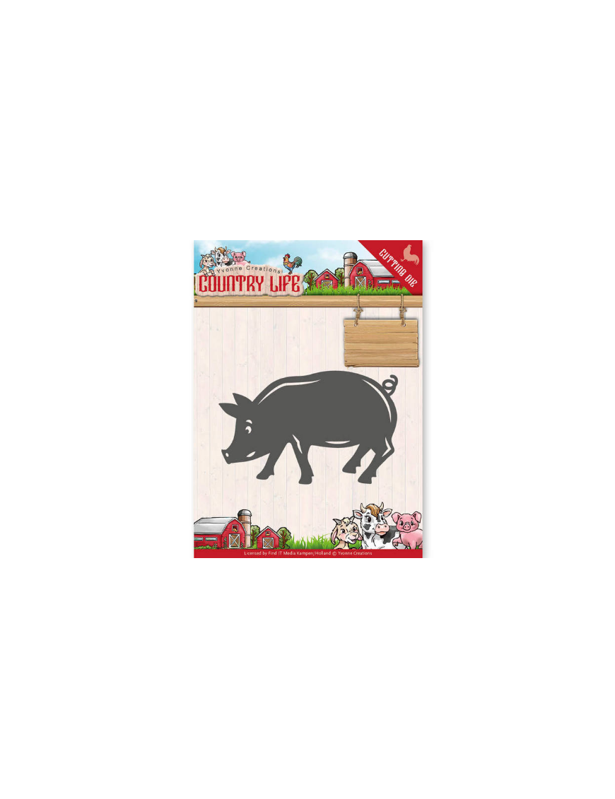 Matrice de découpe cochon