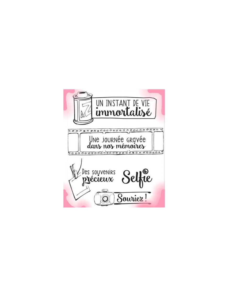 Tampons transparents "souvenirs"