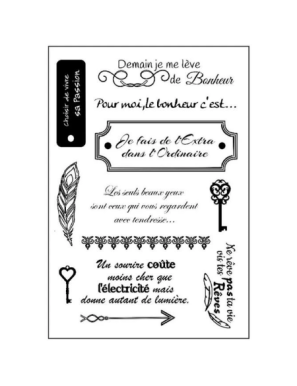 Tampons transparents "moments de bonheur"