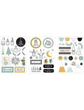 3 Planches chipboards imagine Noël - ARTEMIO