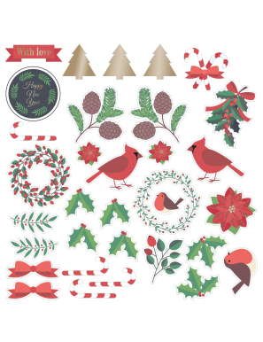 57 die cuts ARTEMIO Joyeux Noël