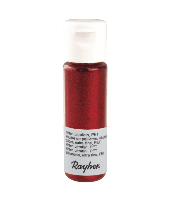 Poudre de paillettes rouge classique